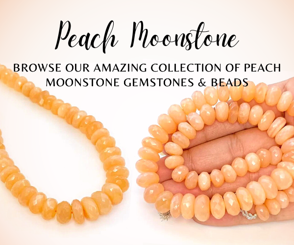 Shop Peach Moonstone Gemstones & Beads